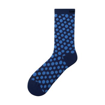 Skarpety rowerowe Shimano Original Tall Socks | NAVY / BLUE DOT M/L - Shimano