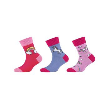 Skarpety SKECHERS GIRLS CASUAL ORGANIC COTTON WILD NATURE SOCKS 3P-35-38 - Inna marka