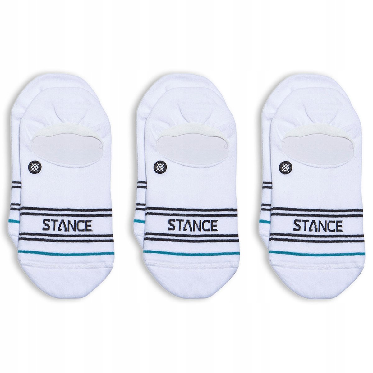 Stance Calzini Basic No Show 3 Pezzi | Antiscivolo | Rebelrose | Taglia S Multi