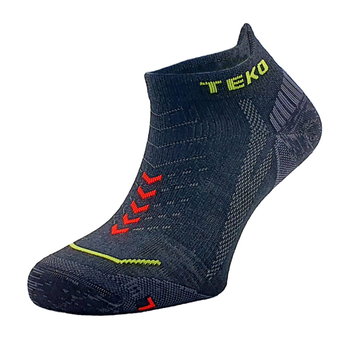 Skarpety stopki z merino Teko ecoRUN ultra Low Cut Ultralight Cushion 1.0 Black - S (34-37) - Teko