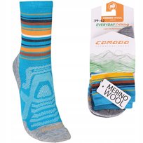 Skarpety trekkingowe COMODO oddychające górskie z 70% wełny merino Blue 39-42 Comodo