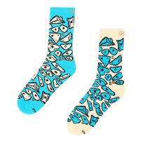 Skarpety Z Motywem Wspinaczkowym Yy Vertical Rock Socks Spray Wall Niebieski - 43-46
