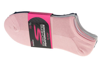 Skechers 3pk Womens Super Stretch Socks S101720-PKNV, Kobieta, skarpetki, Wielokolorowy - SKECHERS