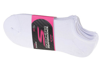 Skechers 3pk Womens Super Stretch Socks S101720-WHT, Kobieta, skarpetki, Biały - SKECHERS