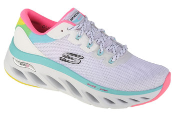 Skechers Arch Fit Glide-Step - Highlighter 149871-WMLT, Damskie, buty sneakers, Biały - SKECHERS