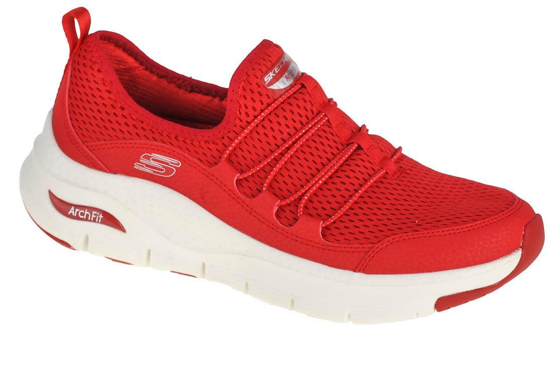 Skechers Arch Fit Lucky Thoughts 149056 Red Damskie Senakersy Czerwone