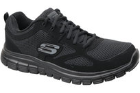 Skechers Burns 52635-BBK, Męskie, buty sneakers, Czarne SKECHERS