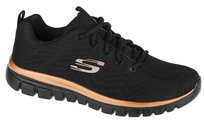 Skechers, Buty sportowe damskie, Graceful-Get Connected 12615-BKRG, czarne, rozmiar 37 SKECHERS