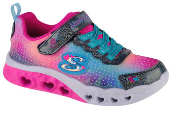 Skechers Flutter Heart Lights 302315L-NVMT, dla dziewczynki, buty sneakers, Wielokolorowy - SKECHERS