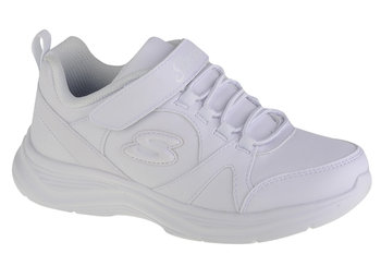 Skechers Glimmer Kicks - School Struts 81445L-WHT, dla dziewczynki, buty sneakers, Biały - SKECHERS