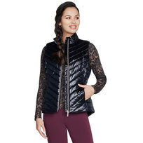 Skechers GO Shield Shine Vest JA151-BLK, Kobieta, Bezrękawnik, Czarny SKECHERS