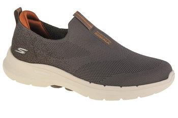 Skechers Go Walk 6 216202-TPE, Męskie, buty sneakers, Brązowy - SKECHERS