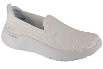 Skechers Go Walk Flex - Bright Summer 124957-WHT, Damskie, buty sneakers, Biały - SKECHERS