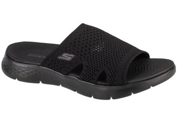 Skechers Go Walk Flex Sandal - Elation 141425-BBK, Damskie, klapki, Czarne - SKECHERS