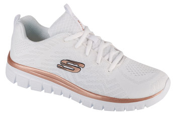 Skechers Graceful - Get Connected 12615-WTRG, Damskie, buty sneakers, Biały - SKECHERS