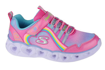 Skechers Heart Lights-Rainbow Lux 302308L-PKMT dziewczęce sneakersy różowe - SKECHERS