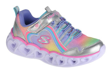 Skechers Heart Lights-Rainbow Lux 302308L-SMLT, dla dziewczynki, buty sneakers, Szary - SKECHERS