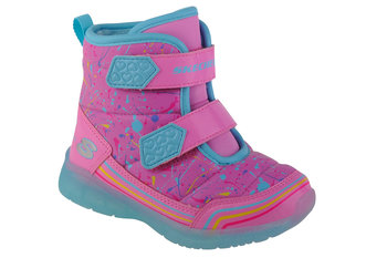 Skechers Illumi-Brights - Power Paint 302653N-PKMT, dla dziewczynki, śniegowce, Różowy - SKECHERS