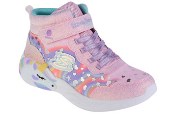 Skechers Lighted Unicorn Dreams Magical Dreamer 302332L-LPMT, dla dziewczynki, buty sneakers, Różowy - SKECHERS