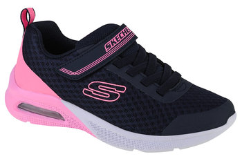 Skechers Microspec Max - Epic Brights 302343L-NVY, dla dziewczynki, buty sneakers, Granatowy - SKECHERS