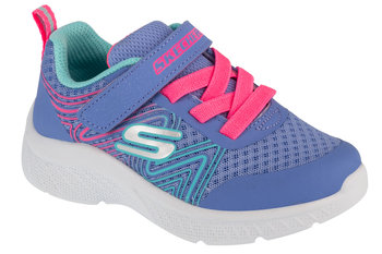 Skechers Microspec Plus - Swirl Sweet 303535N-PWMT, dla dziewczynki, buty sneakers, Fioletowy - SKECHERS