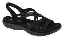 Skechers Reggae Slim Simply Stretch Sandals 163023-BLK, Damskie, sandały, Czarne SKECHERS