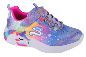 Skechers S-Lights Unicorn Dreams 302311L-BLMT, dla dziewczynki, buty sneakers, Niebieski - SKECHERS