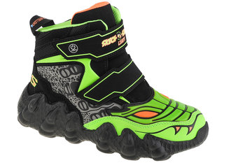 Skechers Saurus Lights - Wild Breeze 400111L-Bklm, Dla Chłopca, Buty Sneakers, Zielony - SKECHERS