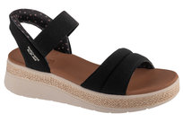 Skechers Slip-Ins: BOBS Sun Ray 114413-BLK, Damskie, sandały, Czarne SKECHERS