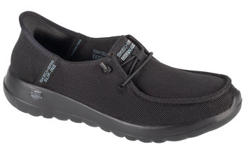 Skechers Slip-Ins Go Walk Joy - Idalis 124647-BBK, Damskie, buty sneakers, Czarne - SKECHERS