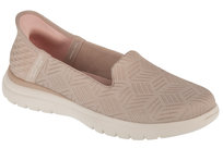 Skechers Slip-Ins On The Go Flex - Clover 138182-TPE, Damskie, półbuty, Beżowy Inna marka