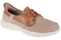 Skechers Slip-Ins: On-The-Go Flex - Palmilla 136536-TPE, Damskie, półbuty, Beżowy Inna marka