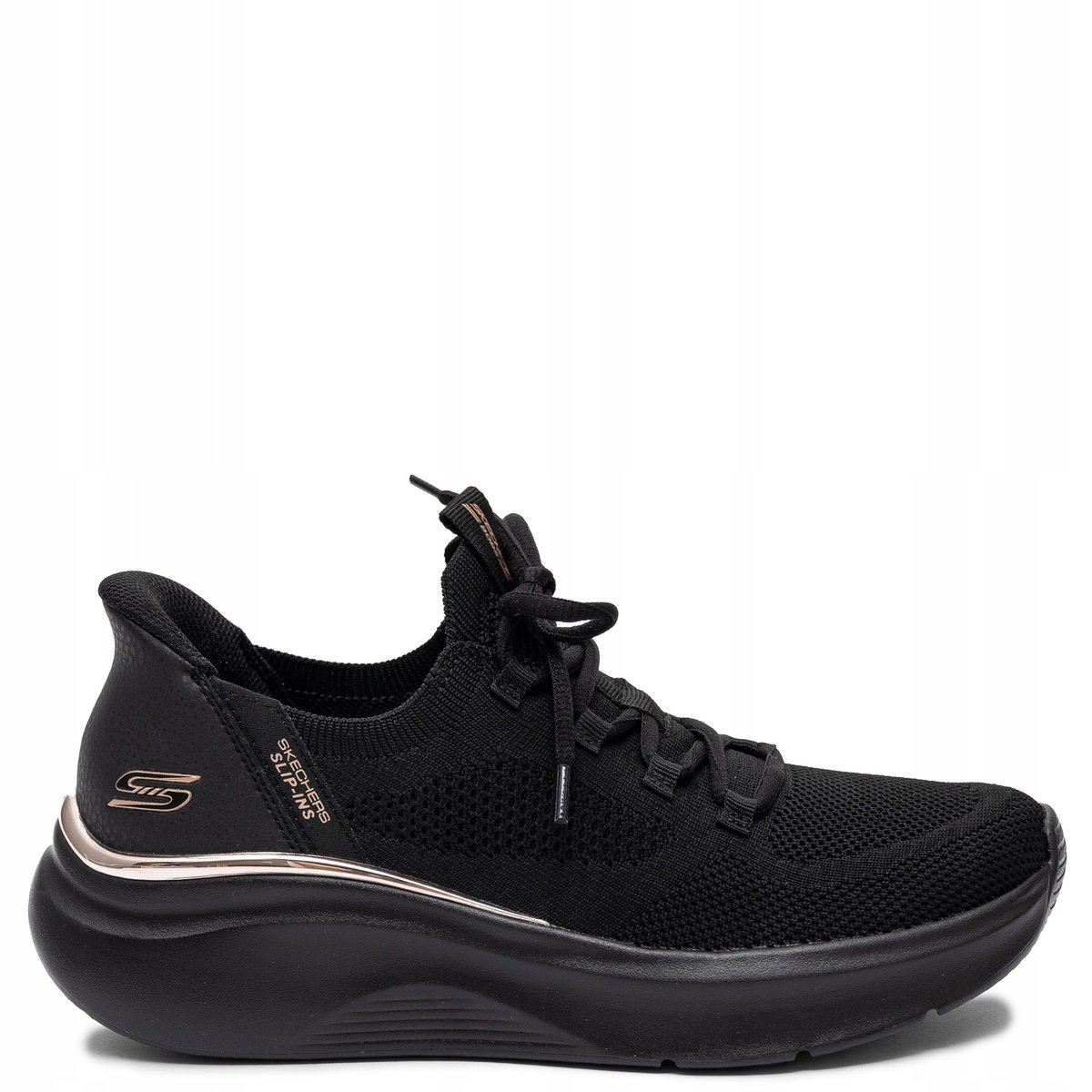 Skechers Sneakersy Damskie Na Platformie Czarne 117617-BBK r.41 - Inna ...