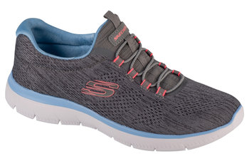 Skechers Summits - Fun Flair 150113-GYMT, Damskie, buty treningowe, Szary - SKECHERS