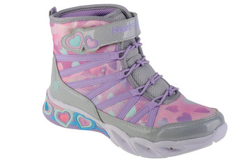 Skechers Sweetheart Lights - Dreamy Love 302667L-Smlt, Dla Dziewczynki, Buty Zimowe, Srebrny - SKECHERS