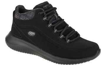 Skechers Ultra Flex-Just Chill 12918-BBK, Damskie, półbuty, Czarne - SKECHERS