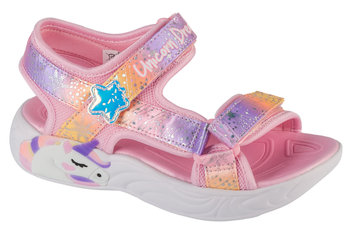 Skechers Unicorn Dreams - Majestic Bliss 302682L-LPMT, dla dziewczynki, sandały, Różowy - SKECHERS