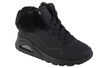 Skechers Uno - Fall Air 310539L-Bbk, Dla Dziewczynki, Buty Zimowe, Czarne - SKECHERS