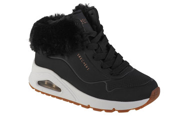 Skechers Uno - Fall Air 310539L-Blk, Dla Dziewczynki, Buty Zimowe, Czarne - SKECHERS