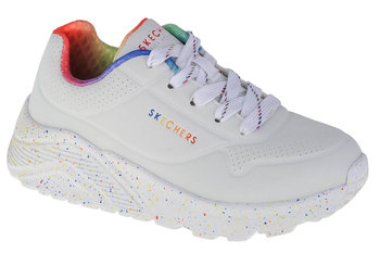 Skechers Uno Lite Rainbow Speckle 310456L-WMLT dziewczęce sneakersy białe - SKECHERS