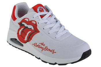 Skechers Uno-Rolling Stones Single 177965-WRD, Damskie, buty sneakers, Biały - SKECHERS