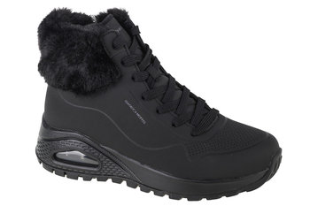 Skechers Uno Rugged - Fall Air 167274-BBK, Damskie, buty zimowe, Czarne - SKECHERS