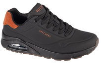 Skechers Uno - Suited On Air 183004-BBK, Męskie, buty sneakers, Czarne SKECHERS