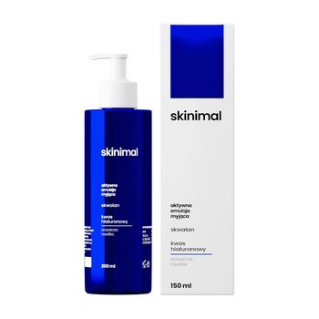 Skinimal, Aktywna Emulsja Myjąca Skwalan Kwas Hialuronowy 150 ml - Skinimal