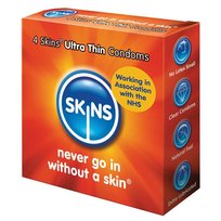 Skins, Skins Ultra Thin, Cienkie prezerwatywy, 4 szt. Skins