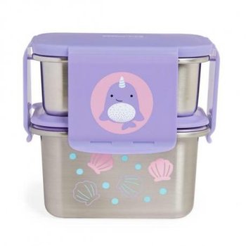 Skip Hop Stalowe pudełko śniadaniowe lunchbox Narwal - Skip Hop