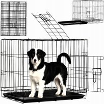 Składana Klatka Metalowa Kennelowa Transporter Dla Psa Kota 