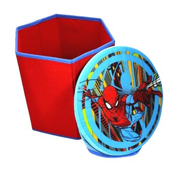 Składana pufa do przechowywania Spider-Man Marvel 28x28x27 cm - W&O