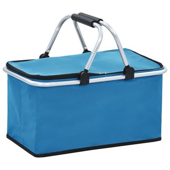 Składana torba termiczna, niebieska, 46x27x23 cm, aluminium - vidaXL