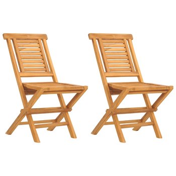 Składane Krzesła Ogrodowe, 2 Szt., 47X63X90 cm, Dr - vidaXL